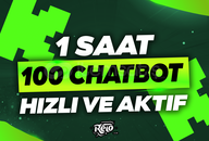 ✅[SORUNSUZ] 1 Saat 100 Chatbot Hizmeti ⭐