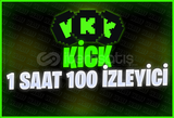 ⭐[1 SAAT] 100 KİCK CANLI İZLEYİCİ + KALİTE