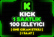 ⭐️[1 SAAT] 100 KİCK CANLI YAYIN İZLEYİCİ⭐️