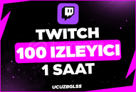 ⭐️[1 SAAT] 100 TWİTCH CANLI YAYIN İZLEYİCİ⭐️
