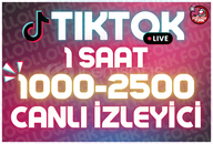 ⭐ 1 Saat 1000-2500 Tiktok Canlı İzleyici ⭐