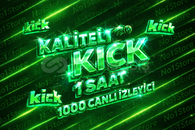 ⭐1 Saat 1000 Canlı İzleyici - Kick Trend Ol