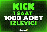 ⭐1 SAAT⭐1000 İZLEYİCİ KİCK