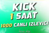 1 SAAT 1000 KICK CANLI IZLEYICIİ