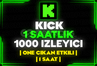 ⭐️[1 SAAT] 1000 KİCK CANLI YAYIN İZLEYİCİ⭐️