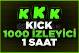 ⭐1 SAAT 1000 KICK CANLI IZLEYICI⭐