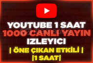 ⭐️[1 SAAT] 1000 YOUTUBE CANLI YAYIN İZLEYİCİ⭐️