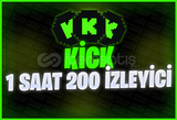 ⭐[1 SAAT] 200 KİCK CANLI İZLEYİCİ + KALİTE