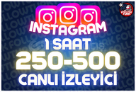 ⭐ 1 Saat 250-500 İnstagram Canlı İzleyici ⭐