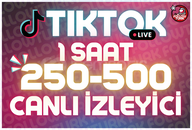 ⭐ 1 Saat 250-500 Tiktok Canlı İzleyici ⭐