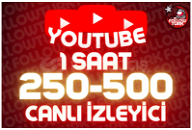 ⭐ 1 Saat 250-500 Youtube Canlı İzleyici ⭐