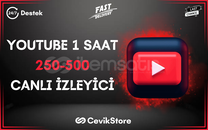 ⭐1 Saat 250-500 Youtube Canlı İzleyici⭐