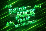 ⭐1 Saat 250 Canlı İzleyici - Kick Trend Ol