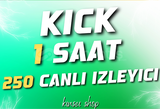 1 SAAT 250 KICK CANLI IZLEYICIİ