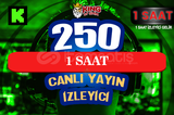 ⚜️1 SAAT ~ 250 KICK CANLI YAYIN İZLEYİCİ