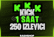 ⭐️[1 Saat] 250 KİCK İZLEYİCİ | KALİTELİ⭐️