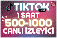 ⭐ 1 Saat 500-1000 Tiktok Canlı İzleyici ⭐