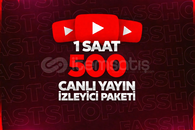 ⭐ 1 Saat 500 canlı yayın izleyicisi ⭐