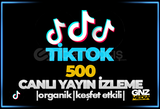 ⭐ 1 Saat 500 Tiktok Canlı İzleyici ⭐