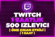 ⭐️[1 SAAT] 500 TWİTCH CANLI YAYIN İZLEYİCİ⭐️