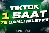 1 SAAT 75 TIKTOK CANLI IZLEYICI ✅