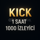 1 Saat - Kick 1000 Canlı Yayın İzleyicisi 