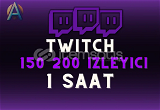 (1 Saat) Twitch 100 - 150 CANLI YAYIN İZLEYİCİ
