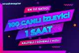 1 SAAT Twitch 100 Canlı Yayın İzleyici