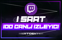 ⭐[1 SAAT] TWİTCH 100 CANLI YAYIN İZLEYİCİ⭐