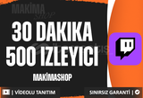 ⭐ [30 DAKIKA] TWITCH 500 İZLEYİCİ ⭐