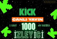 1 SAAT YAYINDA DURAN 1000 İZLEYİCİ