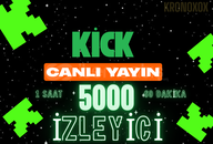 1 SAAT YAYINDA DURAN 5000 İZLEYİCİ