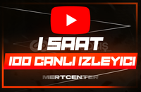 ⭐[1 SAAT] YOUTUBE 100 CANLI YAYIN İZLEYİCİ⭐