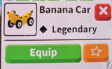 1 X BANANA CAR ADOPT ME