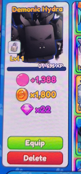1 X BGS İNF SHİNY DEMONİC HYDRA