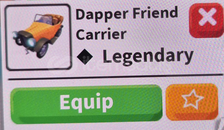 1 X DAPPER FRİEND CARRİER ADOPT ME 