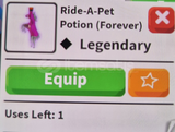 1 X RİDE-A PET POTİON ADOPT ME 