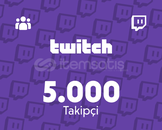 1 Yıl Garanti ✨ Twitch 5000 Takipçi