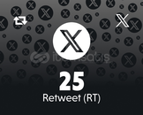 1 Yıl Garanti ✨ Twitter 25 Retweet