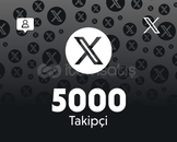1 Yıl Garanti ✨ Twitter 5000 Takipçi