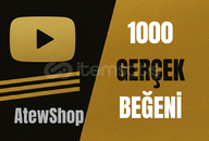 [1 YIL GARANTİLİ] YOUTUBE 1000 BEĞENİ