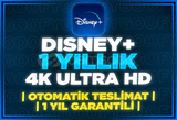 ⭐[1 Yıllık] 4K UHD Disney Plus + Garanti⭐