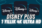 1 YILLIK 4K ULTRA HD DİSNEY PLUS + GARANTİ