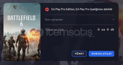 1 YILLIK EA PLAY PRO ( Battlefield 6 var )