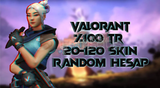 ⭐ 20-120⭐ %100 VALORANT RANDOM HESAP %100