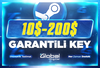 10$ - 200$ Steam Key | Oto Teslimat