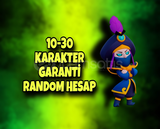 10-30 KARAKTER GARANTİ RANDOM HESAP