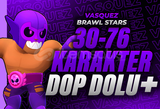 ⭐ 30-76 Karakter Garantili Brawl Stars Random