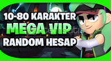 10-80 KARAKTERLİ BRAWL STARS RANDOM HESAP