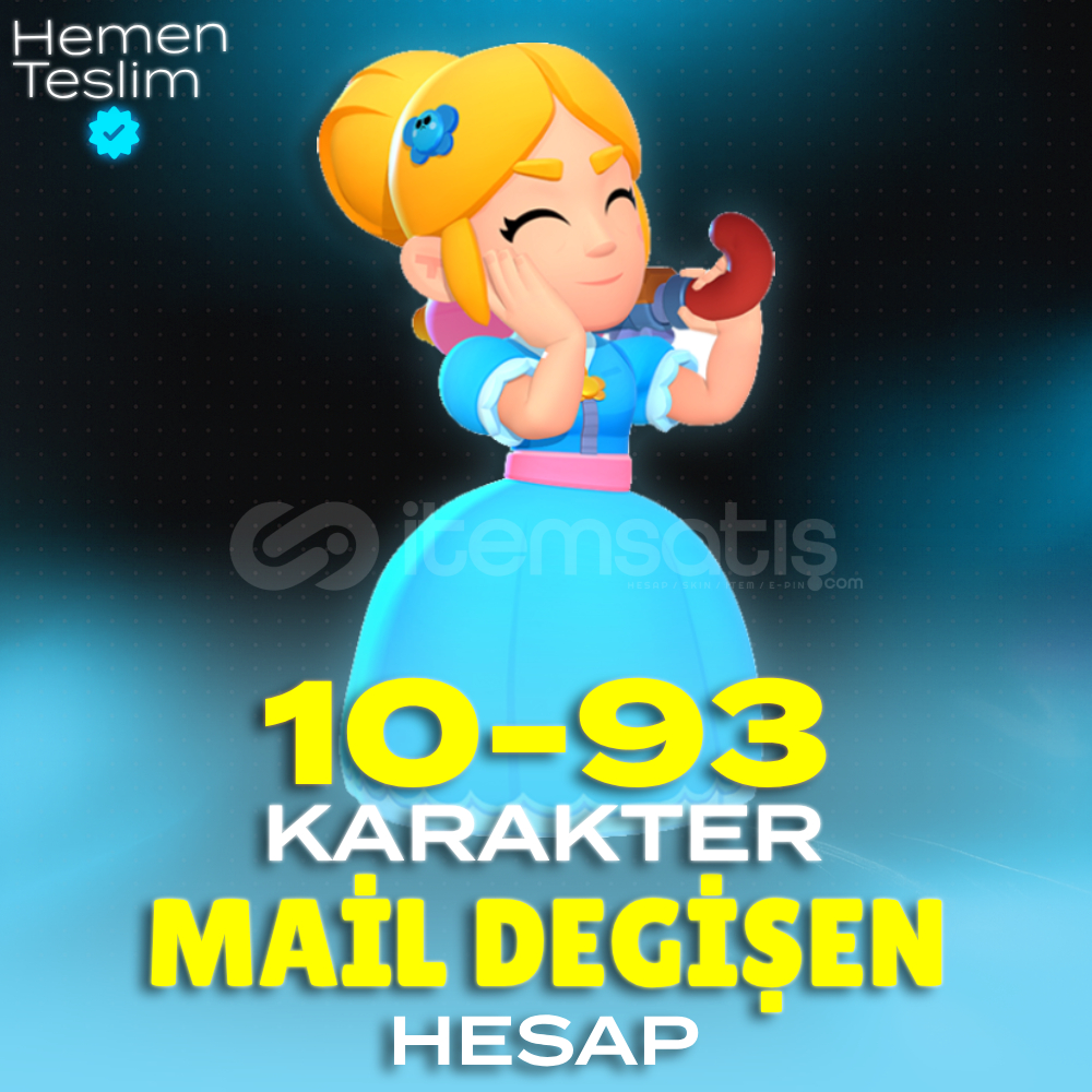 10-93 Karakter Arası Brawl Stars Hesabı 10-93 Karakter Arası Brawl Stars Hesabı